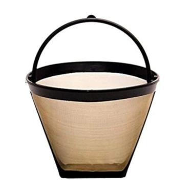 Imagem de GoldTone Filtro de café reutilizável para 4 xícaras nº 2 cone filtro de café permanente nº 2 – serve na maioria das cafeteiras Cuisinart, Krups, e outras máquinas de café de cone nº 2