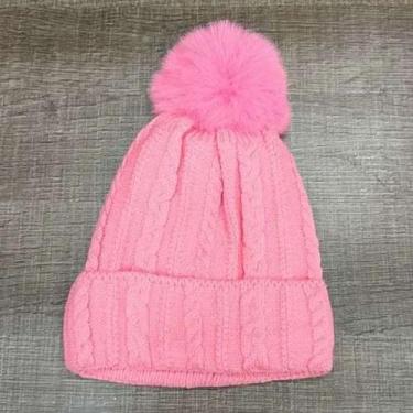 Imagem de Gorro/ Touca Infantil Com 1 Pompom Lisa Forrada Por Dentro Para o Inve