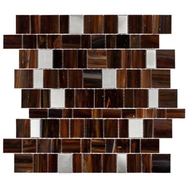 Imagem de Pastilha De Vidro Caravaggio 26,3 X 31cm Marrom