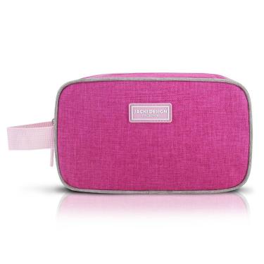 Imagem de Necessaire C/ Alça Lateral Vibe Pink - Cinza