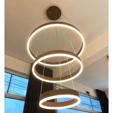 Imagem de Dinamica Pendente Dcd01145 Led 110w Acrilico Marrom