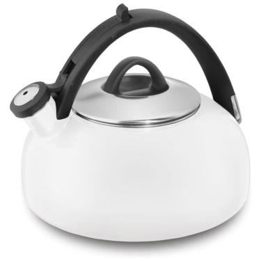 Imagem de Chaleira de Chá Cuisinart CTK-EOS2W de 2 Litros com Apito – Design Elegante em Porcelan...