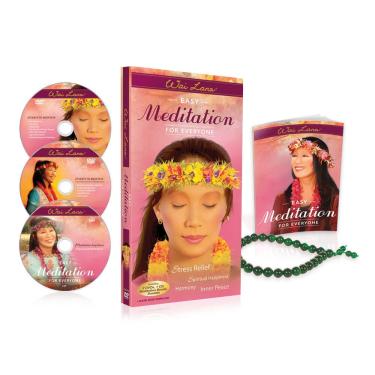 Imagem de Wai Lana: Conjunto de presente fácil meditação para todos – 2 DVDs, 1 CD e contas do Japão – 10 métodos fáceis de seguir de meditação sonora de ioga