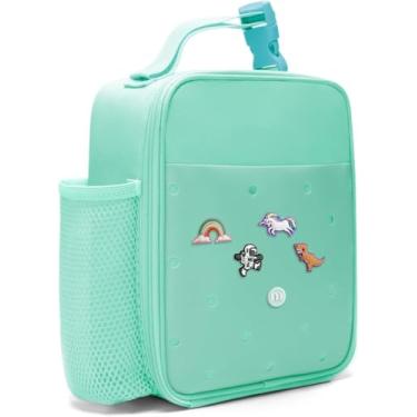 Imagem de MEXS Lancheira Térmica Infantil - Durável, Com Isolamento Duplo, Para Crianças A Partir De 3 Anos; Comporta Caixa, Garrafa Água E Lanches; Tecido Fácil Limpar, Bolsos Zíper, Design Personalizável Vi