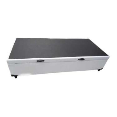 Imagem de Cama Box Baú Solteiro Linhão Branco