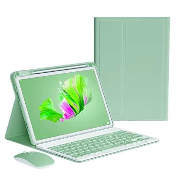 Imagem de kaitesi Capa Com Teclado E Mouse Para Ipad Pro 13" M4 Mouse, Removível Magneticamente, Cor M4, Verde Menta