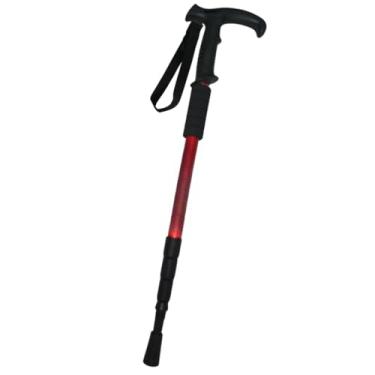 Imagem de BastõEs de Caminhada, BastõEs de Trilha de Liga de AlumíNio TelescóPicos,Bengala(vermelho)