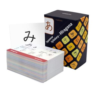 Imagem de CARDDIA Japanese Syllabary - Hiragana Flash Cards (with Stroke-Order Diagrams and Example Words), Standard Playing Card Size, Sturdy, Water Resistant