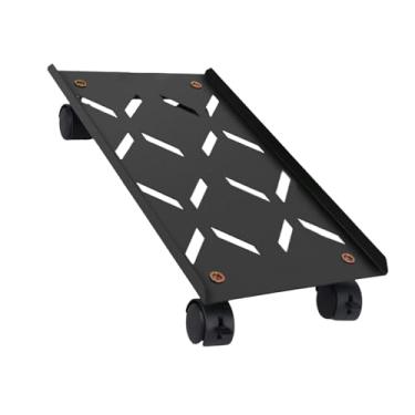 Imagem de BaotyJie Suporte de torre de computador, suporte de PC, acessório resistente e estável, carrinho de PC com 4 rodas giratórias para salas de jogos e escritórios, Não Ajustável
