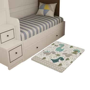 Imagem de Tapete Infantil Estampado 65 x 50 Decorativo Antiderrapante (Dinossauro)
