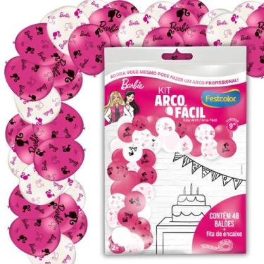 Imagem de Kit Arco Fácil com Bexiga Decorativa Temática para Comemorações - Barb