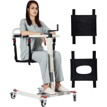 Imagem de Elevador De Cadeira Portátil - Cadeira De Transferência De Elevador Para Deficientes Com Assento Dividido De 180 ° Para Casa - Cadeira De Banho Para Cadeira De Rodas E Cadeira De Banho Higi