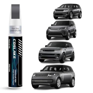 Imagem de COSLAKE Tinta de retoque de carro (cinza (2409/1DF/LRA)) para Landrover, kit de reparo de arranhões de pintura de carro, solução rápida e fácil de reparar, caneta removedor de arranhões 2 em 1 com 2