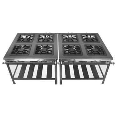 Imagem de Fogão 8 Bocas Extra Metal Brey 308