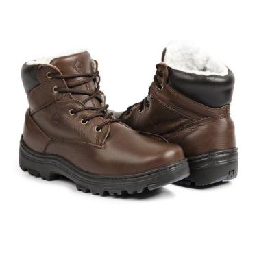 Imagem de Bota Masculina de Inverno para Neve em Couro em Lã Impermeáv - Oslo In