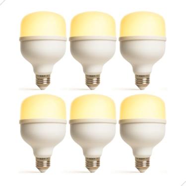 Imagem de Lâmpada Led Bulbo 20w 3000k Branco Quente Bivolt 127v e 220v Luz Amarela para Ambientes Aconchegantes E27 Econômica (6)