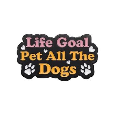 Imagem de Life Goal Pet All The Dogs Broche Esmaltado Fontes de Desenho Animado Broche Acessórios