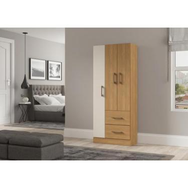 Imagem de Guarda Roupa 3 Portas 2 Gavetas Lotus MDP 70x172x35,5cm 8003 - Due Lar
