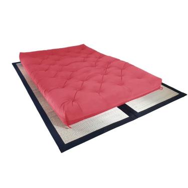 Imagem de Futon Sofa Cama Casal D33 Tendencia Oriental Goiaba