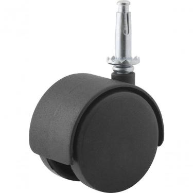 Imagem de Rodizio Giratório Duplo 60mm 30kg Nylon Pino Cone 8x38mm Rc9