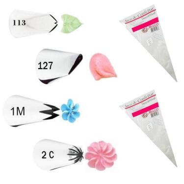 Imagem de Kit 4 Bicos De Confeitar Grandes Wilton  Nfe