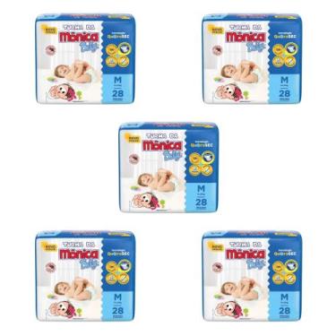 Imagem de Kit Fralda Turma da Mônica Baby Jumbo  - Tam M - 140 Fraldas - ATACADO
