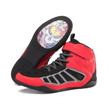 Imagem de Calçados Masculinos para Fisiculturismo, Boxe, Levantamento de Peso e MMA - Tênis de Cano Alto para Treinamento Esportivo Luta Livre