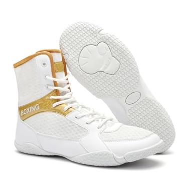 Imagem de Calçados Femininos para Boxe e Luta Livre - Tênis de Fisiculturismo Antiderrapantes, Tênis Kickboxing ao Ar Livre, Calçados Juvenis para Luta Livre e Treinamento