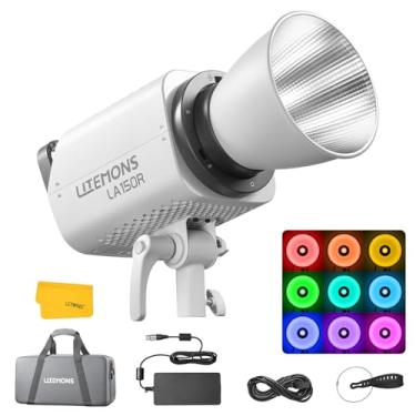 Imagem de GODOX Godox La150R K1 Luz De Vídeo Led Cob Colorida, 165 W Rgb 1800-10000 K Cct Com Ajuste G/M, 14 Efeitos Fx, Controle Nfc/App, Iluminação De Saída Contínua Com Montagem Bowens Com Bolsa De Armazen