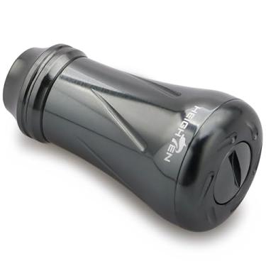 Imagem de HEIGHTEN Puxador de molinete de pesca de 19 mm para Shimano Daiwa Baitcasting molinete Stradic Vanford Sahara FI Tranx SLX Ballistic Exceler Tatula (19 mm - cinza escuro) (1012)