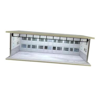 Imagem de YIJU Vitrine de carro modelo 1/64, estacionamento com LED, acessório de coleção para carros de brinquedo, bonecos de ação, cenário de garagem, Style D