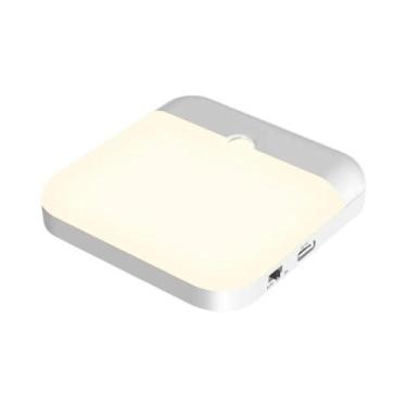 Imagem de Luz LED Com Sensor De Movimento E Carregamento USB, Lâmpada Quadrada P