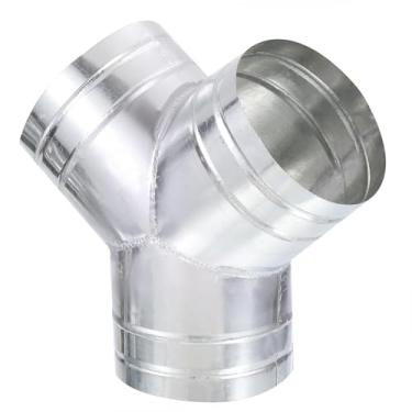 Imagem de LEPEVNEY Adaptador divisor de duto em forma de Y de 15 a 15 cm, encaixe de poeira de 90 graus, conector de mangueira de 3 vias para exaustor, ventilação do secador e sistema de ventilação HVAC