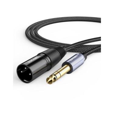 Imagem de Cabo DUKABEL 1/4 TRS para XLR macho balanceado de 2,4 m para misturado