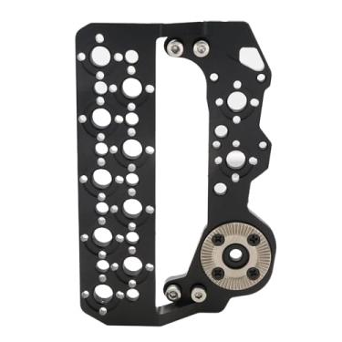 Imagem de HangTon Placa lateral para câmera Alexa 35, kit de extensão de queijo de montagem lateral para sistema sem fio ARRI Rig Follow Focus Motor com alça de engrenagem de 3/20.3 cm-16 1/10.2 cm-20 Thread
