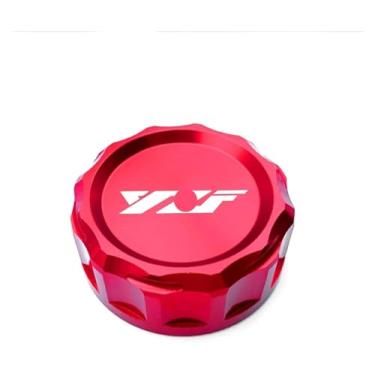 Imagem de Acessórios para motocicletas CNC tampa do reservatório de fluido de freio traseiro compatível com Y&AMAHA YZF R125 R7 R6 R1 R3 YZF-R125 YZF-R7 YZF-R3 (vermelho)