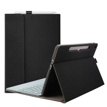 Imagem de Megoo Capa para Surface Pro 12 para Microsoft Surface Pro 12 (2025) de 12 polegadas, capa fólio com ajuste de vários ângulos, capa protetora com suporte para caneta Stylus compatível com teclado Type