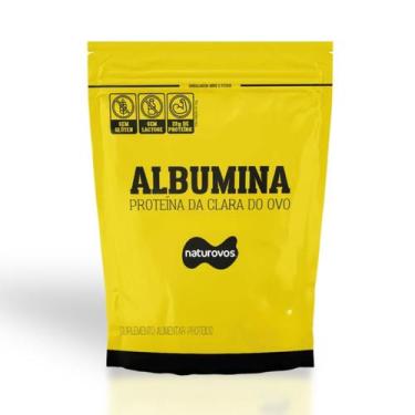 Imagem de Albumina Refil 1kg Naturovos Sabor Morango