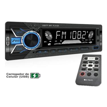 Imagem de Radio Mp3 Automotiv E-tech combat Plus Bluetooth Usb Aux Sd