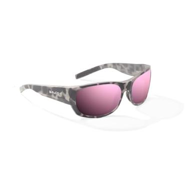 Imagem de Bajío Óculos de sol polarizados Darien – Brown Rock – Vidro espelhado rosa – Vidro polarizado Wrap Fit para pesca