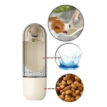 Imagem de Bebedouro E Comedouro Portátil Para Pets Passeio Fácil - Generico