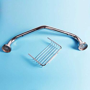 Imagem de AKALNNB Barras de apoio de banheiro antiderrapantes para corrimão e vaso sanitário, série de aço inoxidável 304, barra de segurança para banheiro, sem barreiras, trilhos de segurança para idosos