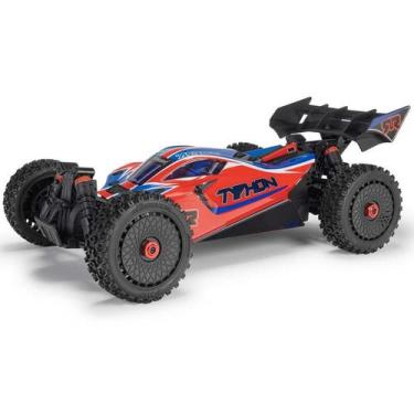 Imagem de Automodelo Arrma 1/8 TYPHON MEGA 665 4X4 RTR Brushed Buggy, Vermelho
