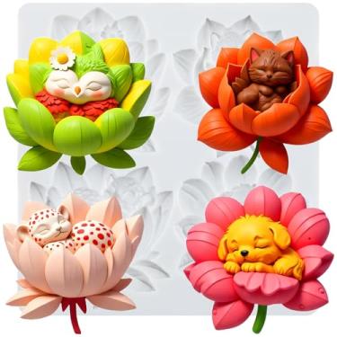 Imagem de MYPRACS Molde de silicone de fondant de coruja leopardo para decoração de bolo de açúcar topo de cupcake pasta de goma de chocolate argila de polímero