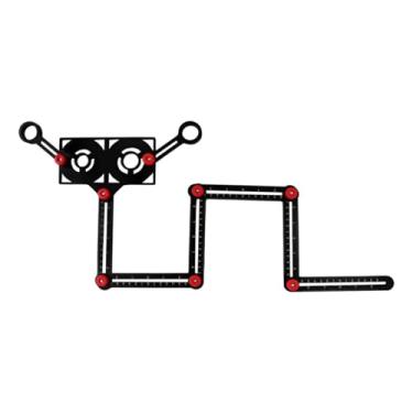 Imagem de Gabarito Dobrável Multiangular em Alumínio – Régua Esquadro Ajustável para Marcenaria, Construção e DIY