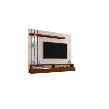 Imagem de Painel  Eros 1.60 Off White / Canela - Carmolar Móveis