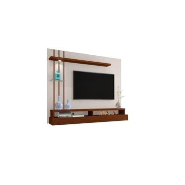 Imagem de Painel Eros 1.60 Off White / Canela - Carmolar Móveis