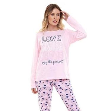 Imagem de Pijama Longo Love Doce Luar 10872 Rosa-Feminino