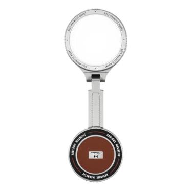 Imagem de Harlowe Luz de selfie magnética Sol 5 com espelho compatível com iPhone MagSafe bicolor 2700K-6500K Luz de vídeo portátil para telefone recarregável kit de iluminação de selfie LED para foto e vídeo