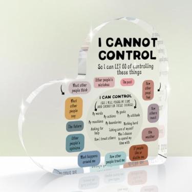 Imagem de Presentes de placa decorativa de acrílico para homens e mulheres, decorações de mesa para mãe, pai, avó, amigos (Heart1883)